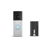 Nickel argent:Battery Video Doorbell Plus (nouvelle génération) + batterie rechargeable Ultra
