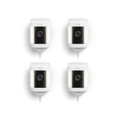 Blanc:4-Pack Spotlight Cam Plus Plug-In