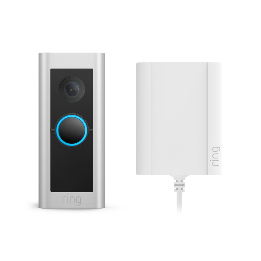 Sonnette vidéo Pro filaire avec adaptateur secteur (Anciennement Video Doorbell Pro 2 avec adaptateur secteur)