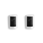 Blanc:Lot de 2 Caméra extérieure sur batterie (2e gén.) 