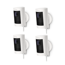 Blanc:4-Pack Caméra de surveillance extérieure | Stick Up Cam Elite