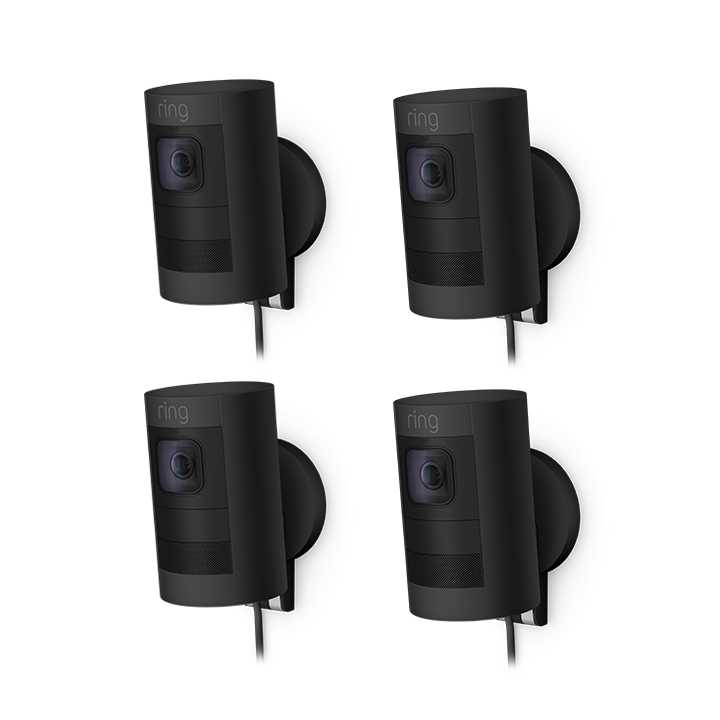 Noir:4-Pack Caméra de surveillance extérieure | Stick Up Cam Elite