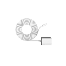 Blanc:Adaptateur Secteur intérieur/extérieur Câble Micro USB (Stick Up Cam Elite)