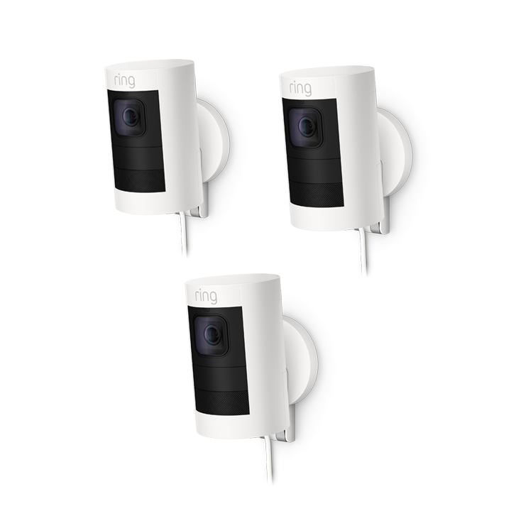 Blanc:3-Pack Caméra de surveillance extérieure | Stick Up Cam Elite
