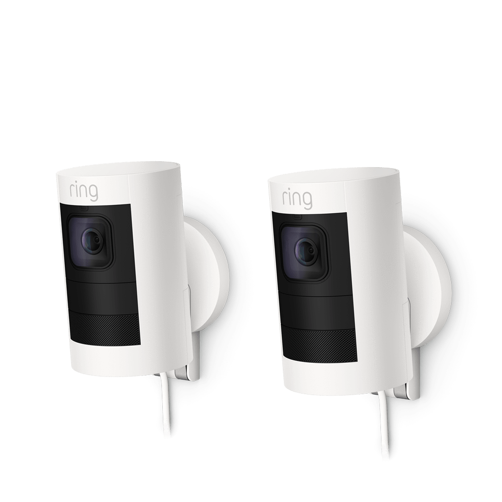Blanc:2-Pack Caméra de surveillance extérieure | Stick Up Cam Elite