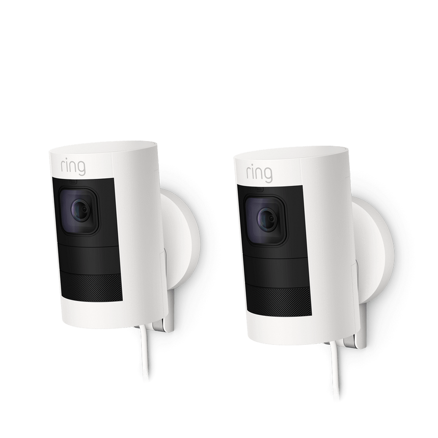Blanc:2-Pack Caméra de surveillance extérieure | Stick Up Cam Elite