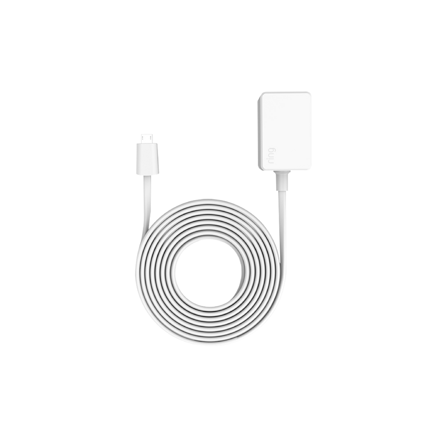 Blanc:Adaptateur secteur 3 mètres (Indoor Cam 1e gén.)