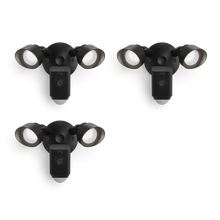 Noir:3-Pack Floodlight Cam Wired Plus