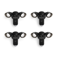 Noir:4-Pack Floodlight Cam Wired Plus