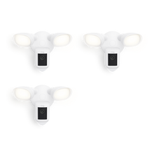 Blanc:3-Pack Floodlight Cam Wired Pro