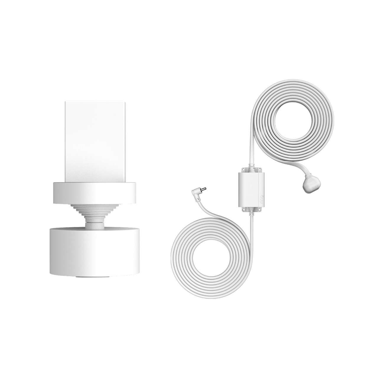 Blanc:Support orientable/inclinable avec adaptateur secteur intérieur/extérieur (Stick Up Cam Battery (3e gén.))