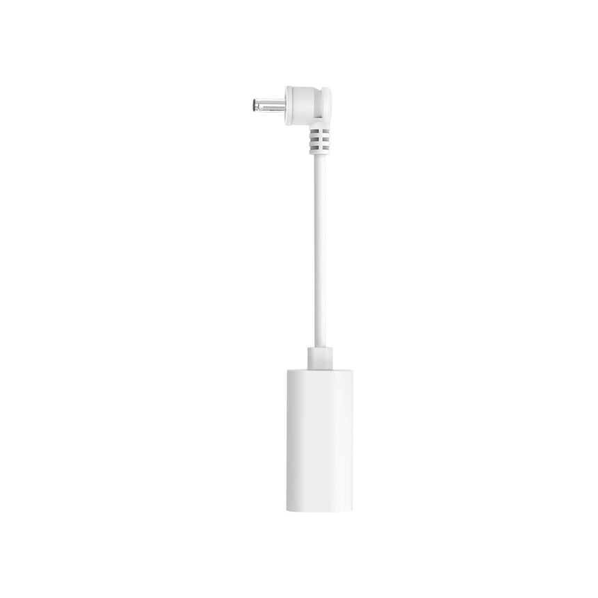 Blanc:Adaptateur USB-C à prise cylindrique (Panneaux solaires USB-C et caméras de surveillance à prise cylindrique)