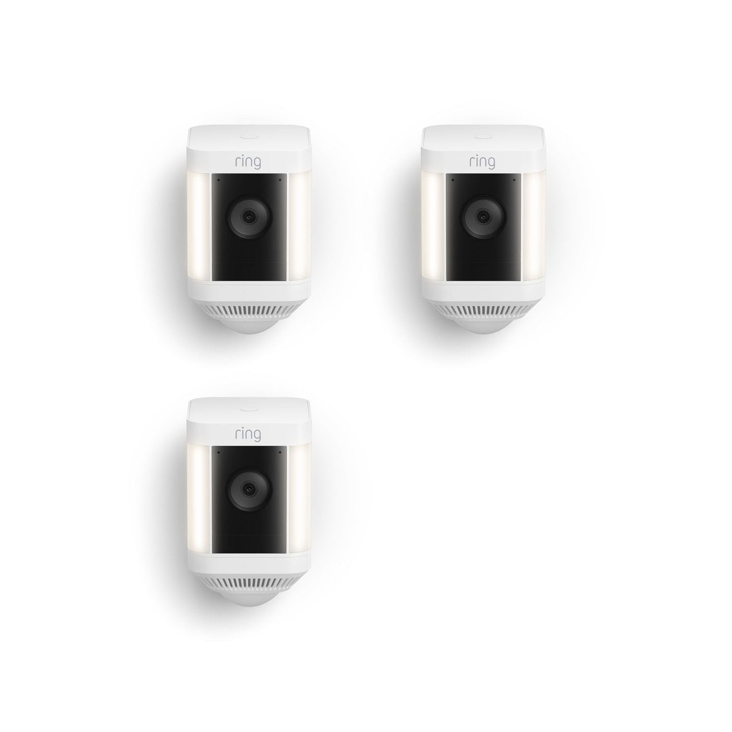 Blanc:3-Pack Spotlight Cam Plus Battery