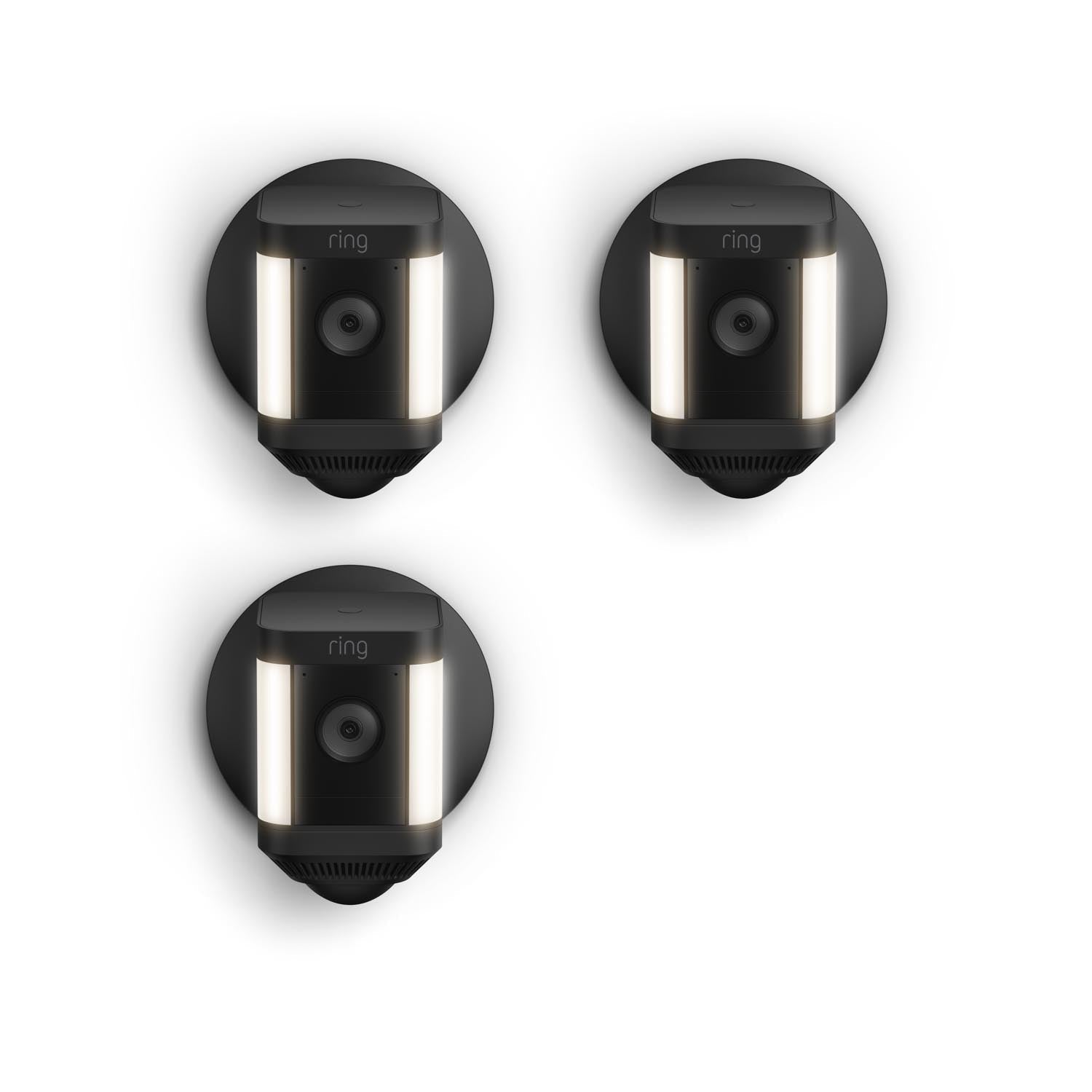 Noir:3-Pack Spotlight Cam Plus Wired