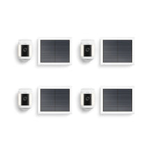 Blanc:4-Pack Spotlight Cam Plus Solar