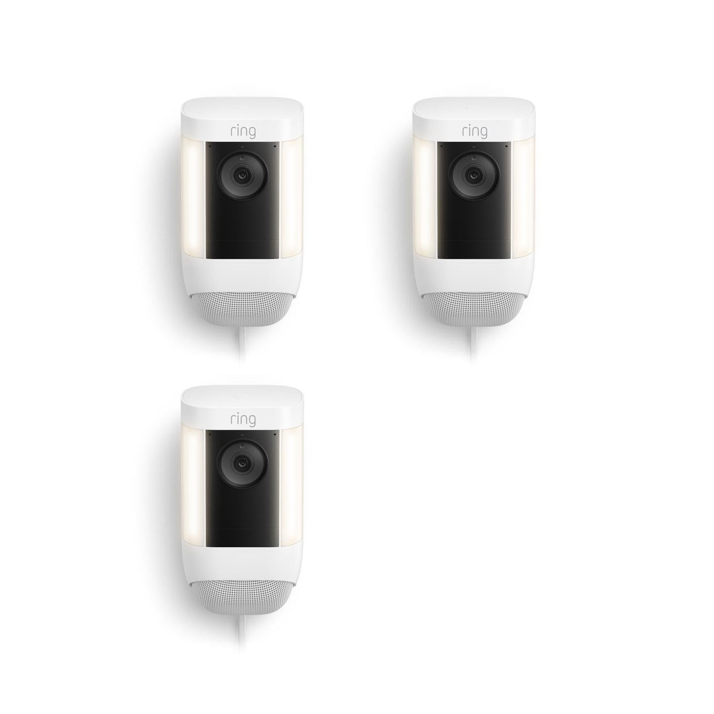 Blanc:3-Pack Spotlight Cam Pro Plug-In