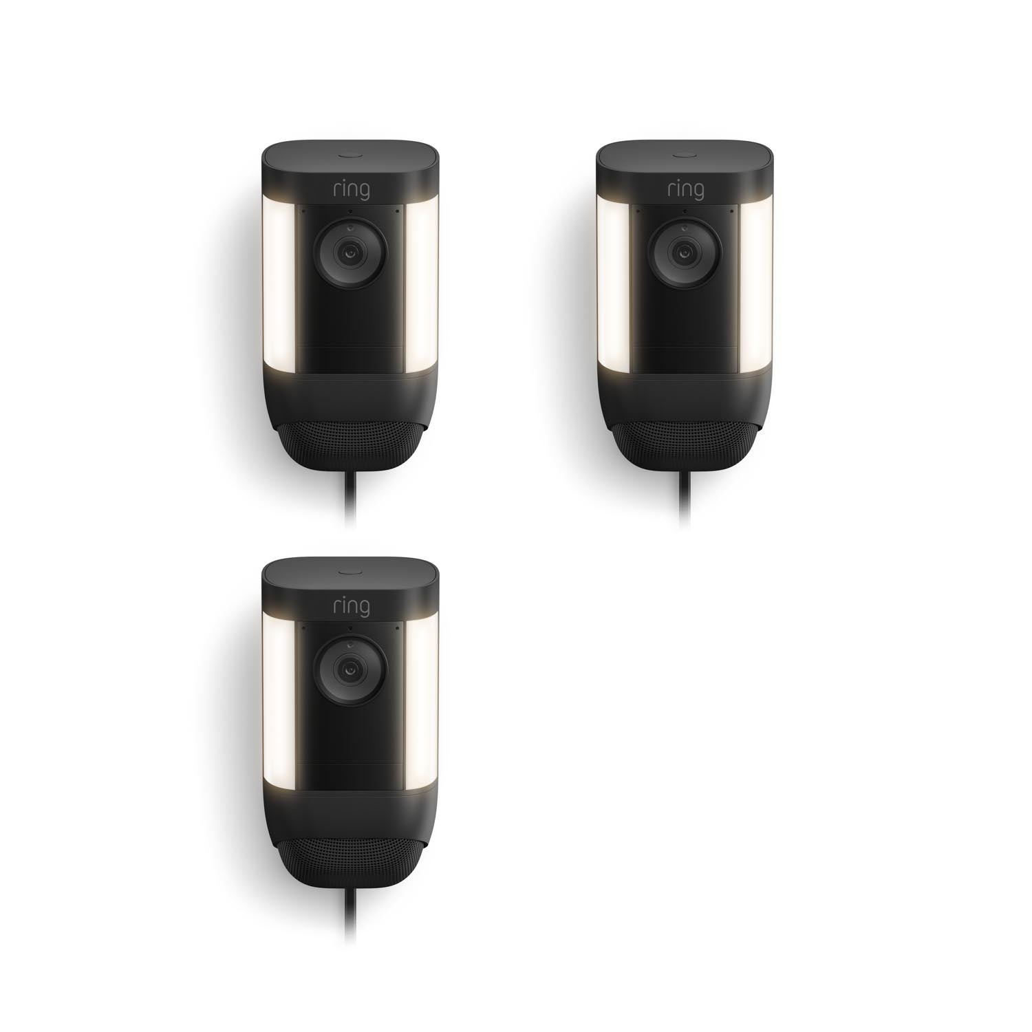 Noir:3-Pack Spotlight Cam Pro Plug-In