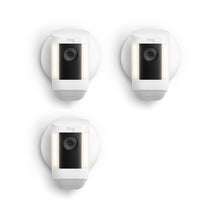 Blanc:3-Pack Spotlight Cam Pro Wired