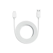 Blanc:Câble d'alimentation USB-A vers micro USB de 3 m (Indoor Camera 2e gén.)