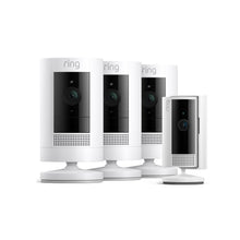 Blanc:Lot de 3 caméras extérieures sans fil + Caméra intérieure (2e gén.) (Stick Up Cam + Indoor Camera)