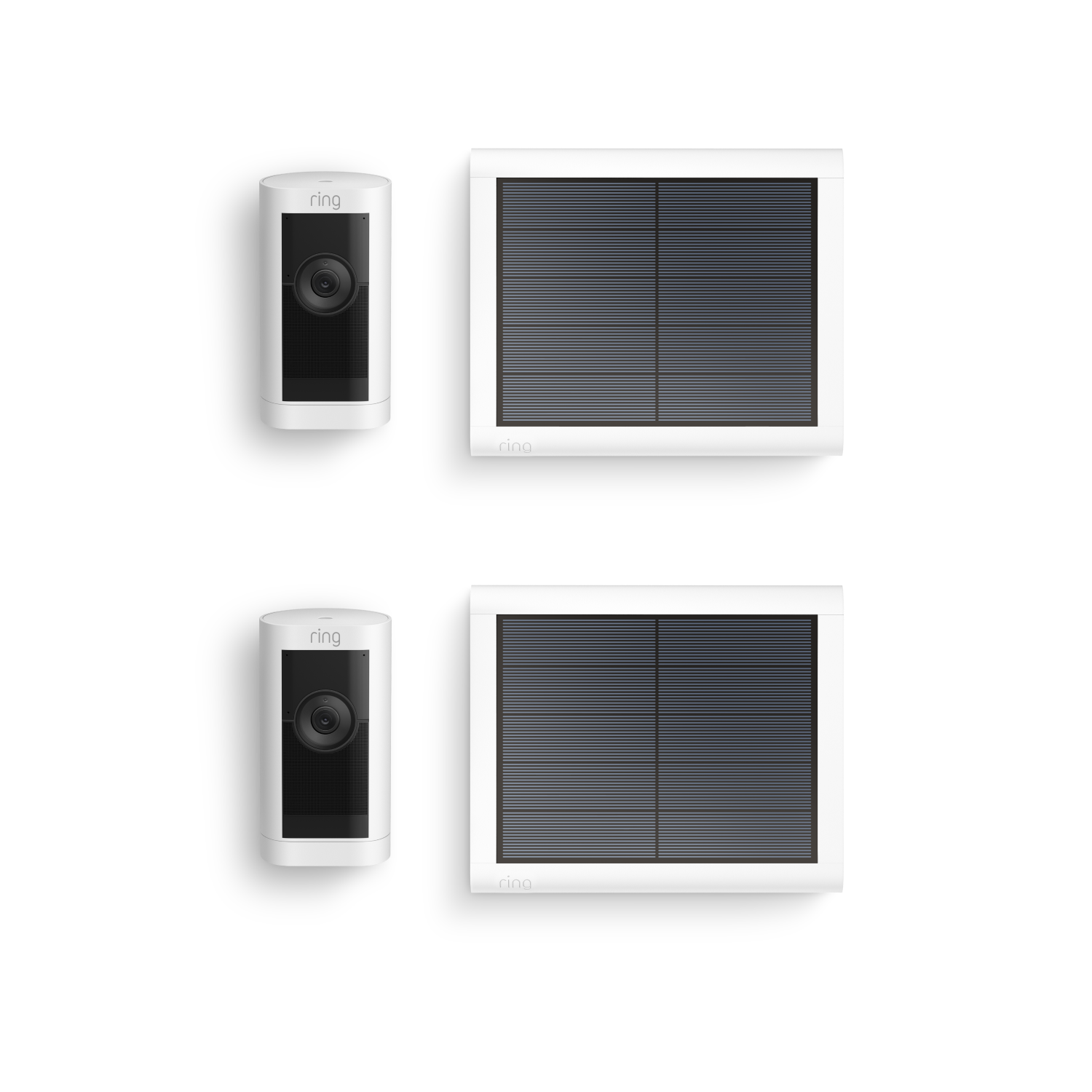 Blanc:Lot de 2 Caméras extérieures Pro solaire (Stick Up Cam Pro)