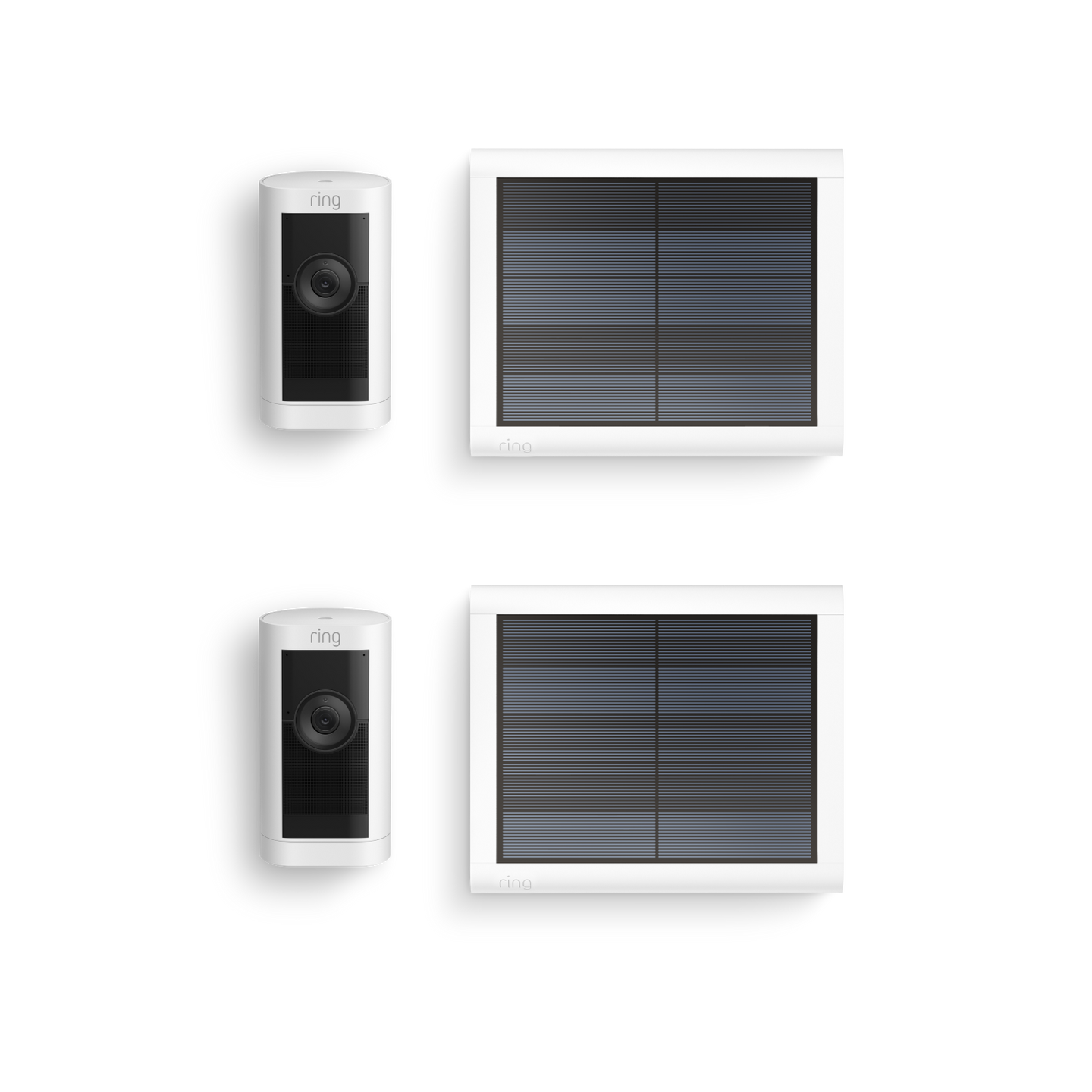 Blanc:Lot de 2 Caméras extérieures Pro solaire (Stick Up Cam Pro)