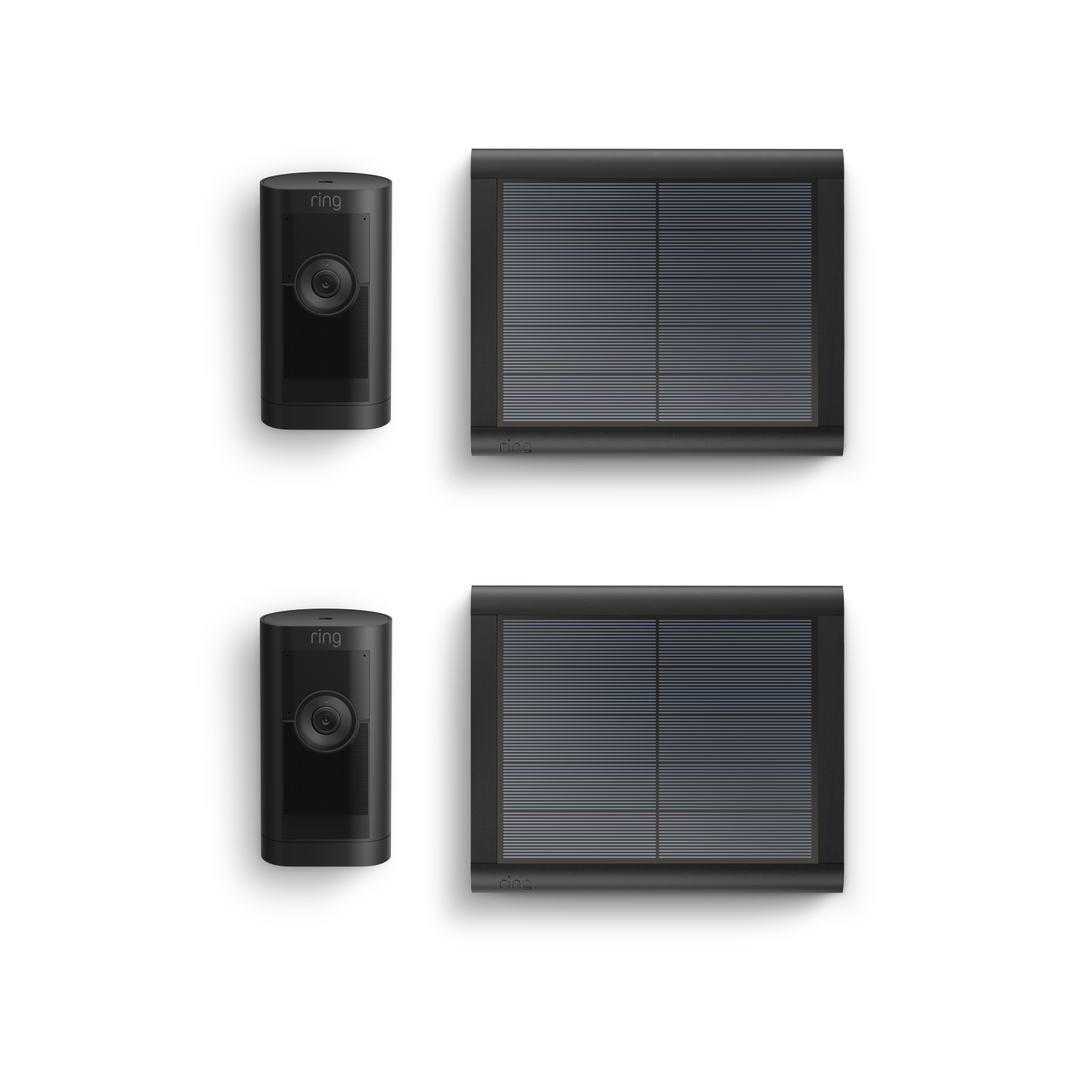 Noir:Lot de 2 Caméras extérieures Pro solaire (Stick Up Cam Pro)
