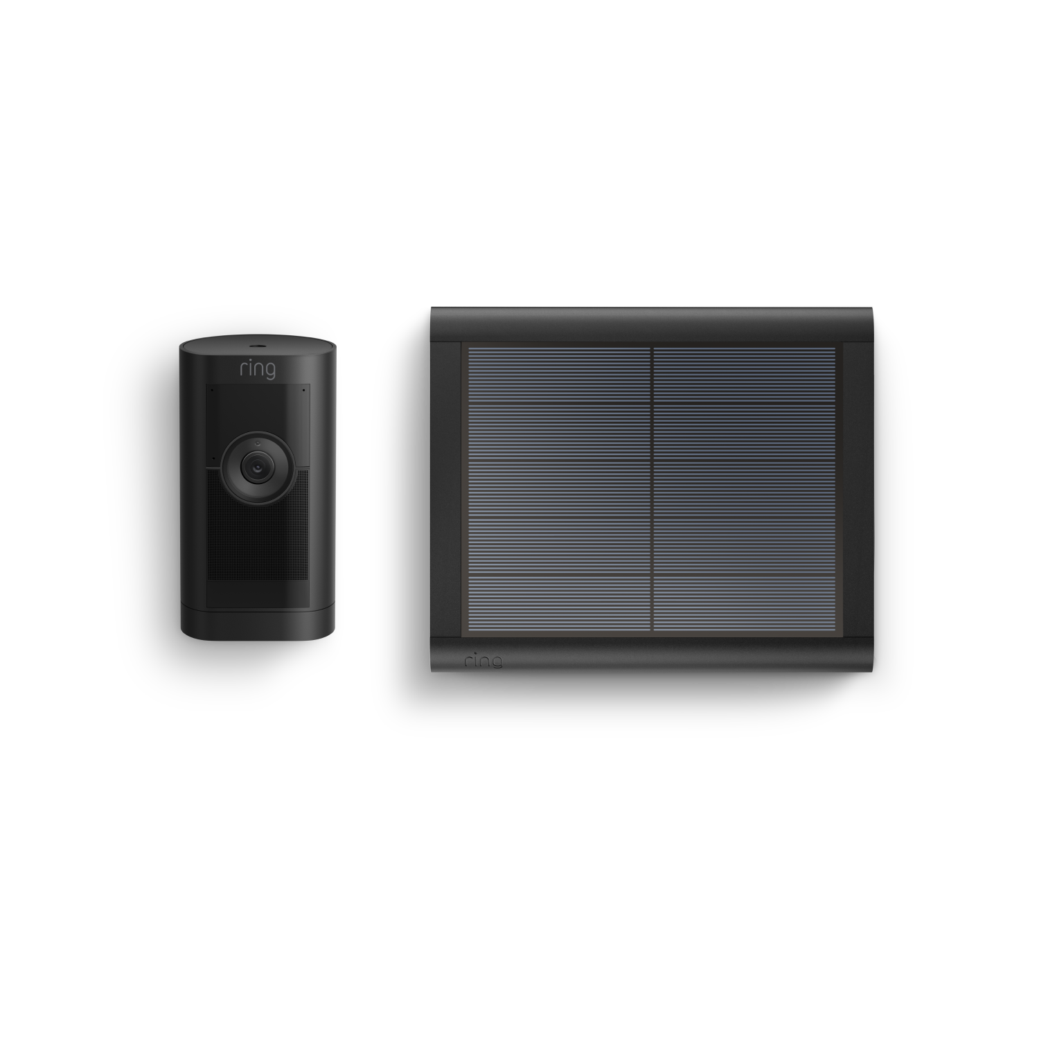 Noir:Caméra extérieure Pro solaire (Stick Up Cam Pro)