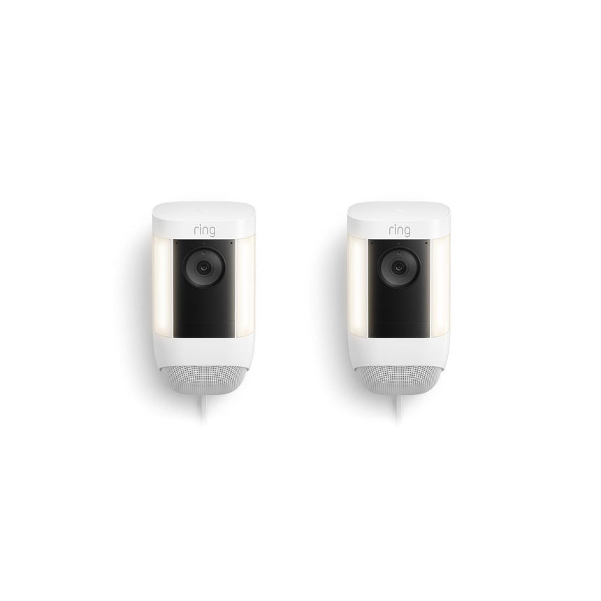Blanc:2-Pack Spotlight Cam Pro Plug-In