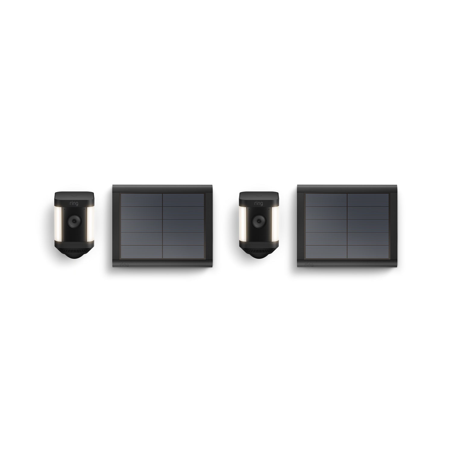 Noir:2-Pack Spotlight Cam Plus Solar