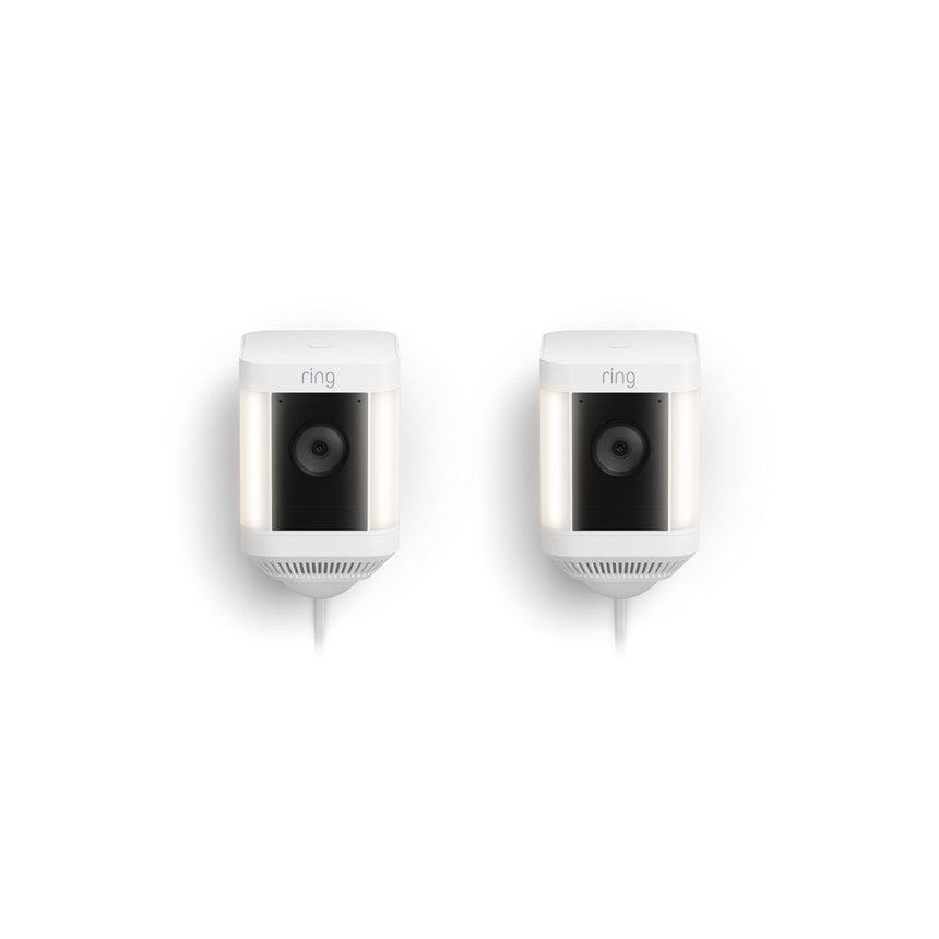 Blanc:2-Pack Spotlight Cam Plus Plug-In