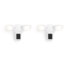 Blanc:2-Pack Floodlight Cam Wired Pro