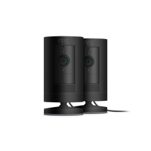 Noir:2-Pack Caméra de surveillance extérieure sur secteur | Stick Up Cam Plug-In