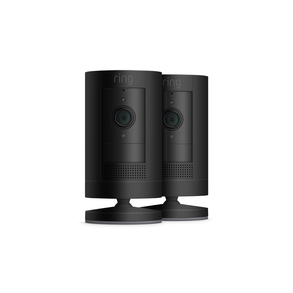 Noir:2-Pack Caméra de surveillance extérieure sans fil | Stick Up Cam Battery