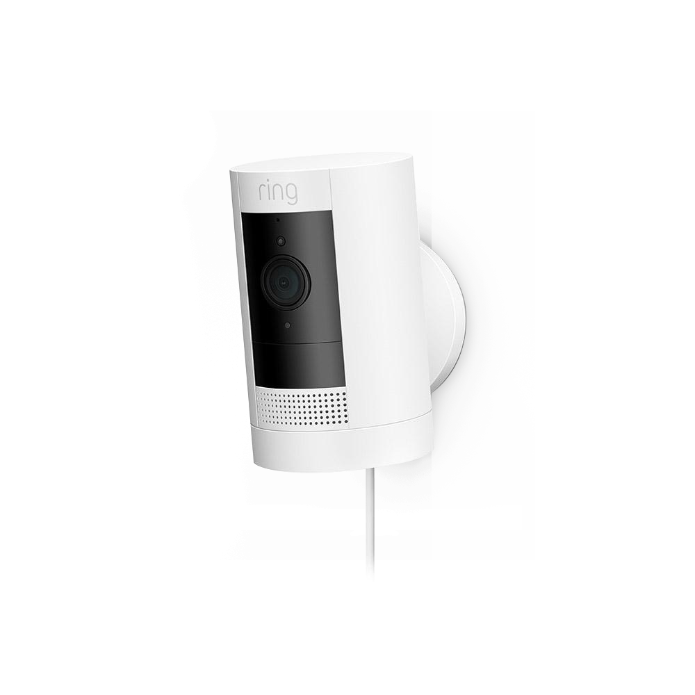 Blanc:Caméra de surveillance extérieure sur secteur | Stick Up Cam Plug-In