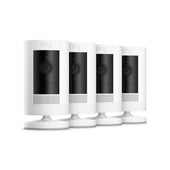 Blanc:4-Pack Caméra de surveillance extérieure sans fil | Stick Up Cam Battery