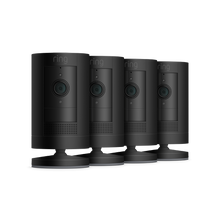 Noir:4-Pack Caméra de surveillance extérieure sans fil | Stick Up Cam Battery