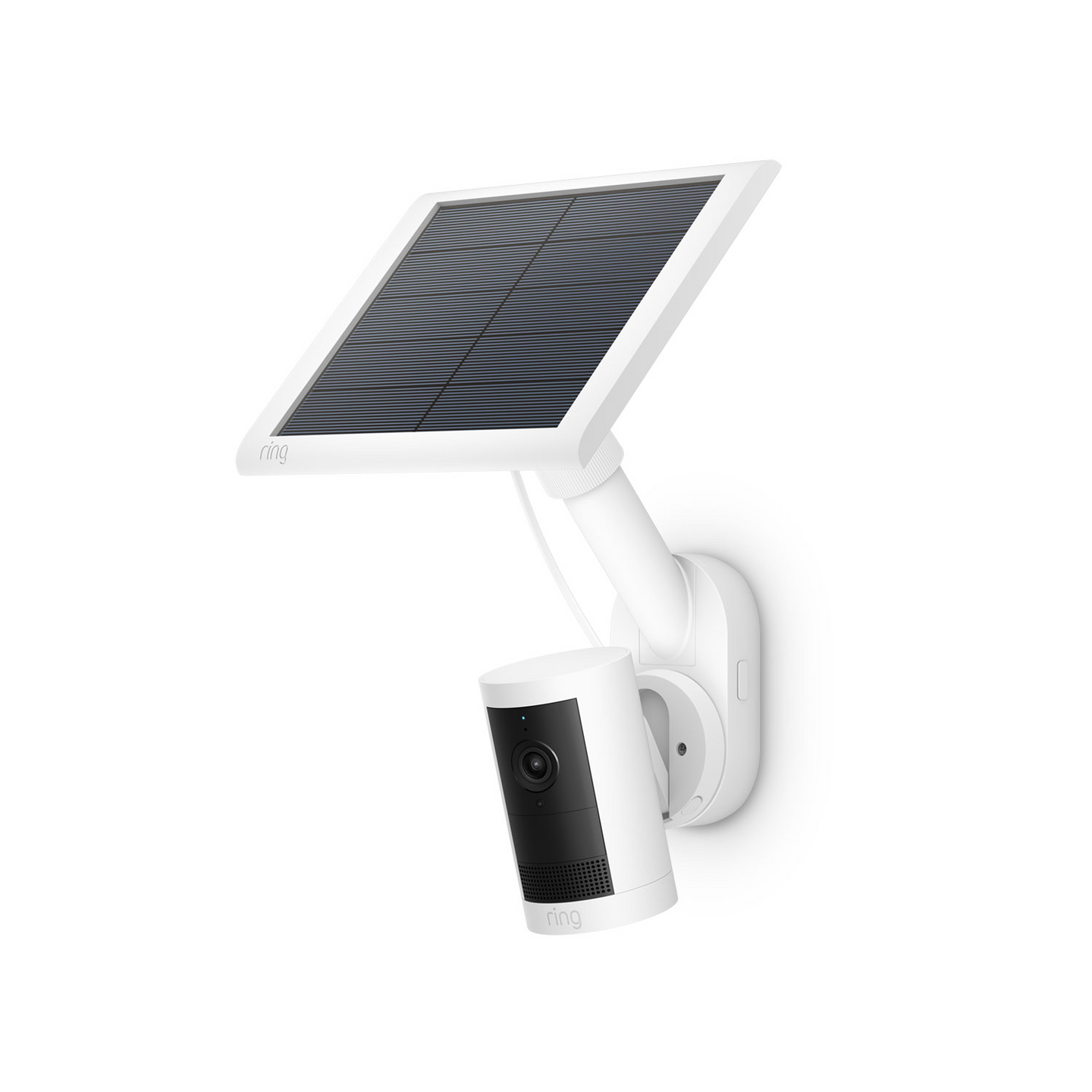 Blanc:Fixation murale et sur piquet (Pour les caméras et les panneaux solaires)