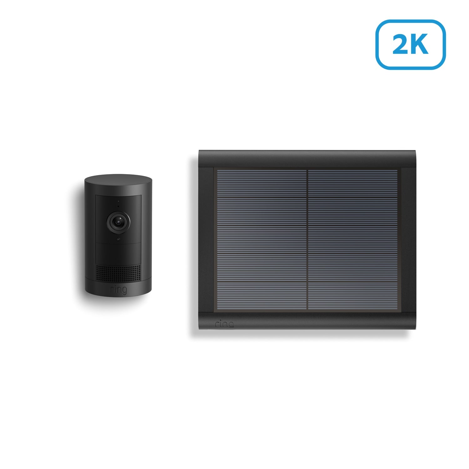 Noir:Caméra extérieure Plus solaire (Outdoor Camera Plus)
