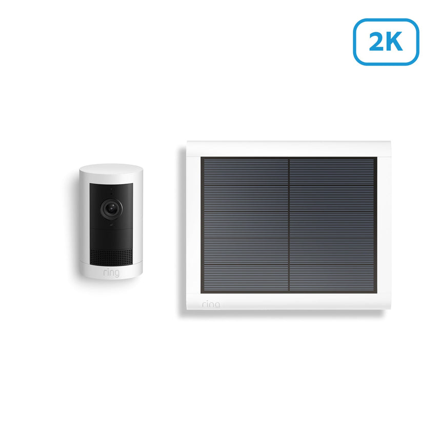 Blanc:Caméra extérieure Plus solaire (Outdoor Camera Plus)