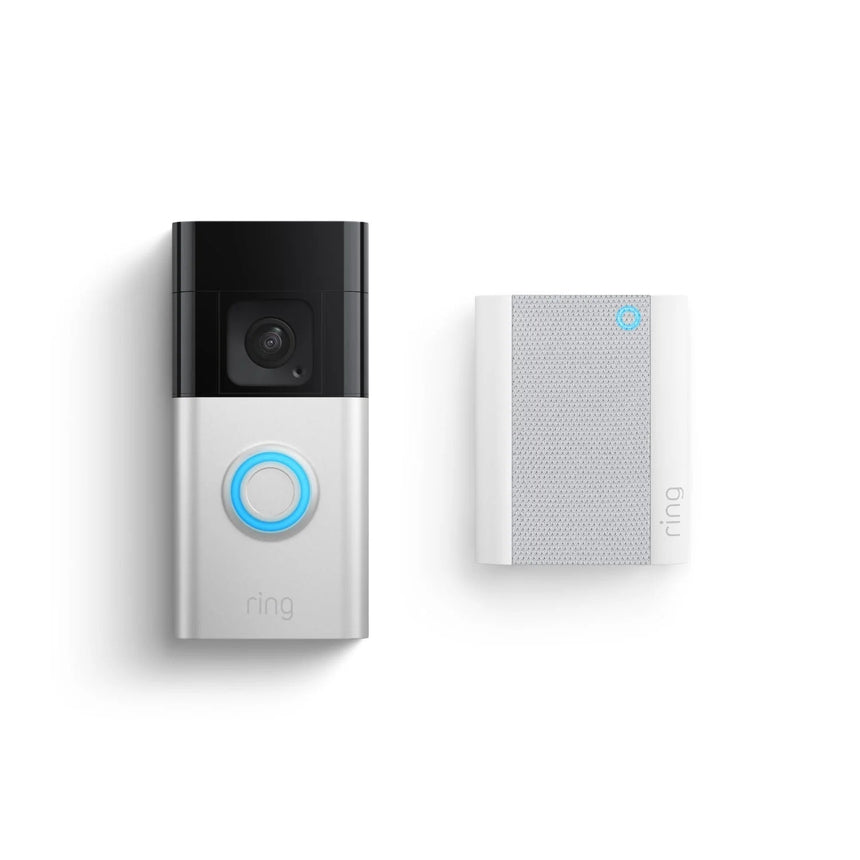 Nickel satiné:Battery Video Doorbell Plus + Chime