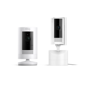 Blanc:Caméra intérieure orientable + Caméra extérieure sans fil (Pan-Tilt Indoor Camera + Stick Up Cam)