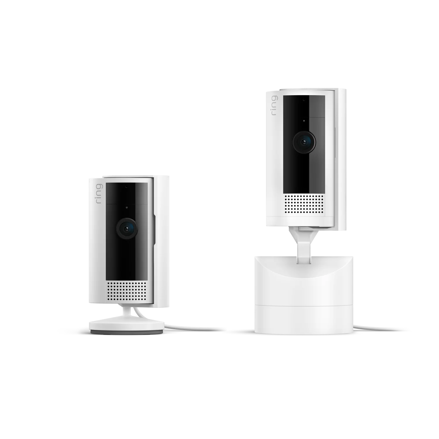 Blanc:Caméra intérieure orientable + Caméra intérieure 2e gén. (Pan-Tilt Indoor Camera + Indoor Camera 2e gén.)